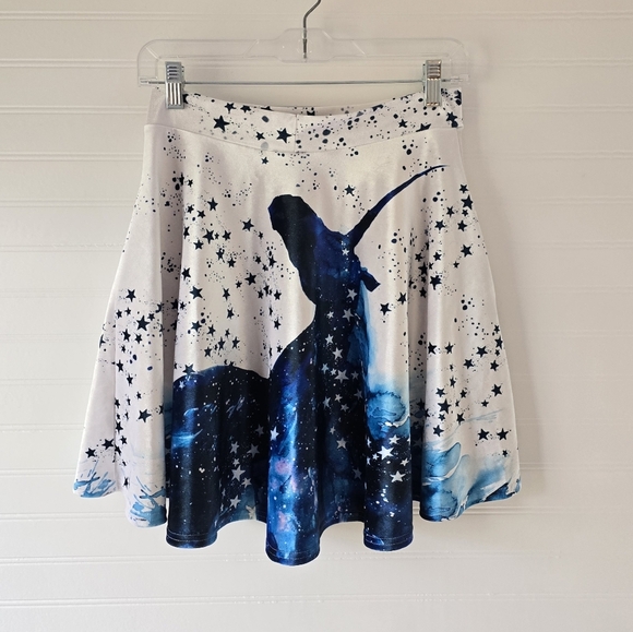 Blackmilk x Lora Zombie Cosmic Unicorn Velvet Mini Skirt Medium - Picture 4 of 6